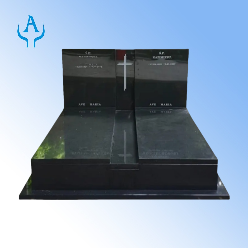 Black Double Tombstone